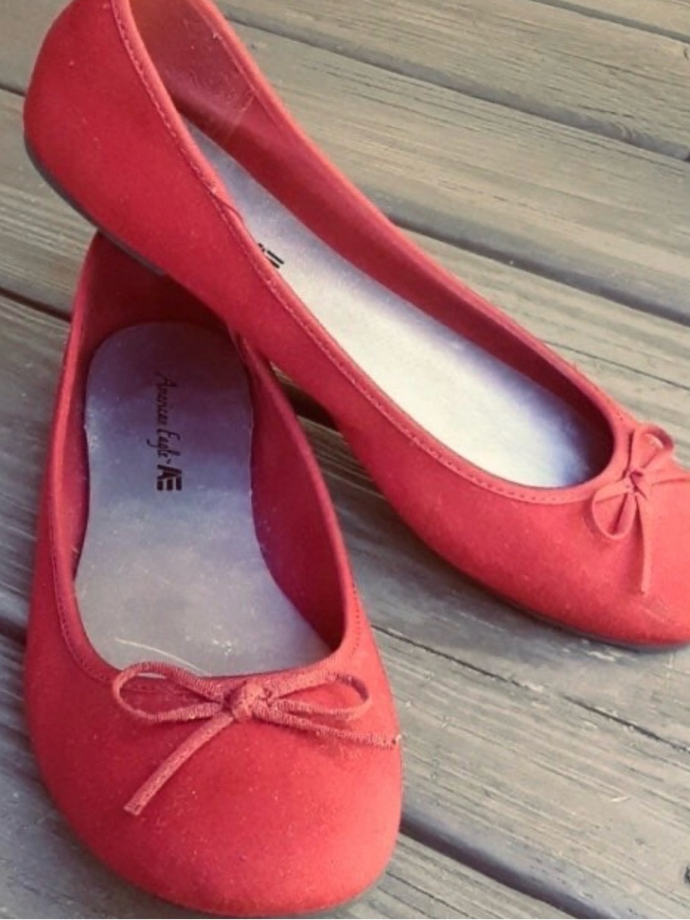 American Eagle Outfitters Red Women's Ballet Flats
